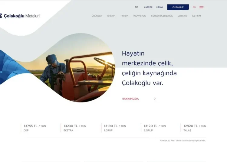 Çolakoğlu Metalurji’nin Yeni Web Sitesine Uluslararası Ödül